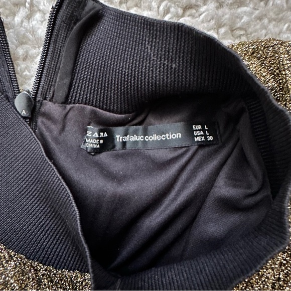 Gold glitter turtleneck dress from ZARA - Picture 5 of 5